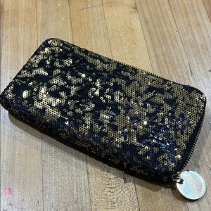 Sequin Zip-Around Wallet